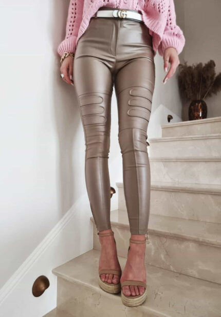 Spodnie woskowane DIESEL - latte