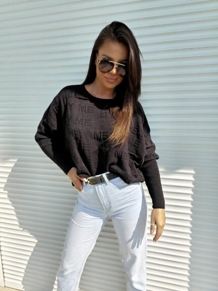 Sweter PARIS - czarny