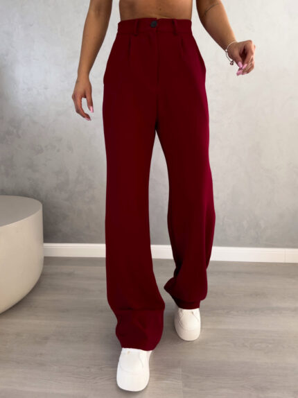 Spodnie SIMPLE - wino
