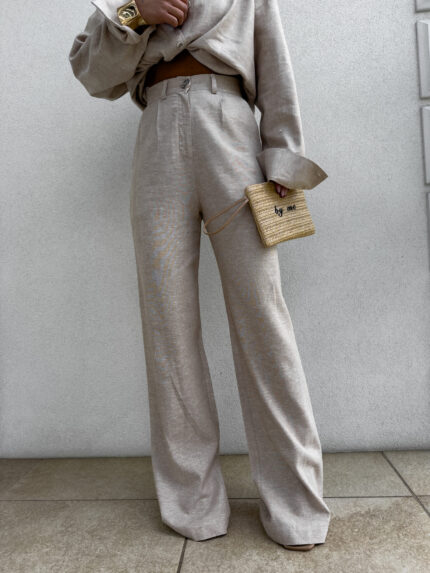 Spodnie SIMPLE natural - ciepły beż