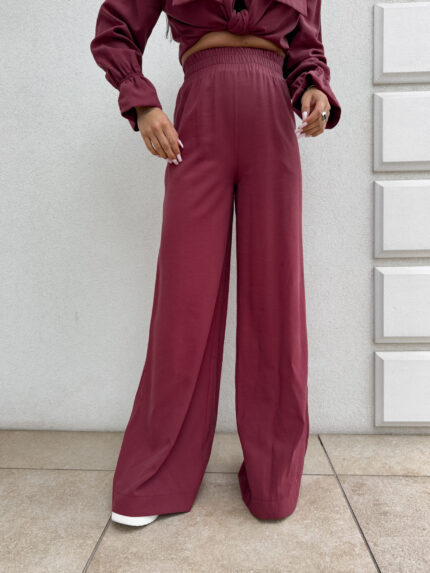 Spodnie SZWEDY - bordowe