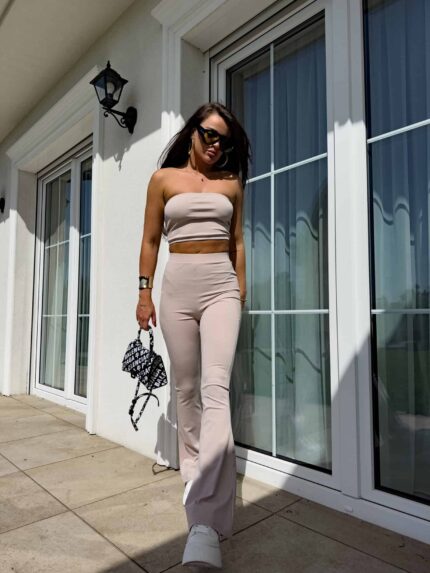 Komplet QUEEN - pudrowy beż