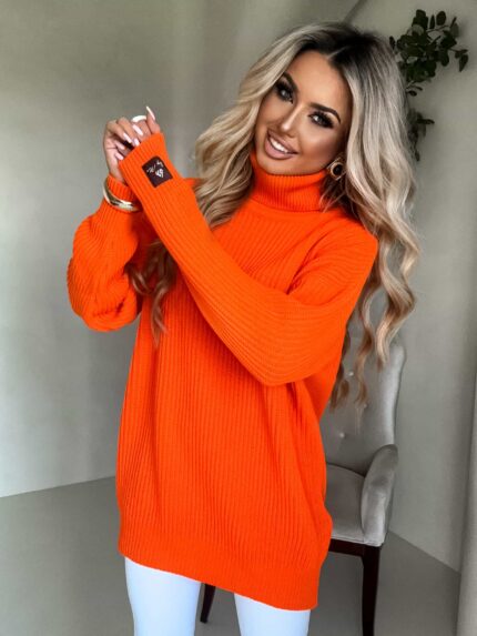 Sweter golf LAVER - dyniowy