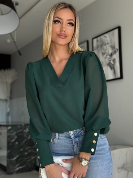 Bluzka Szyfon MARINA- Khaki
